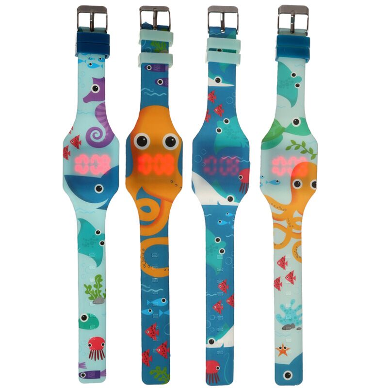 Splosh zeeleven digitaal siliconen horloge