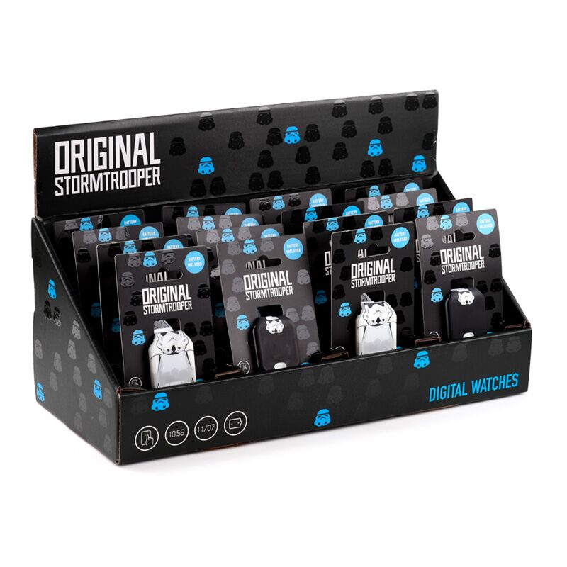 The original stormtrooper digitaal siliconen horloge