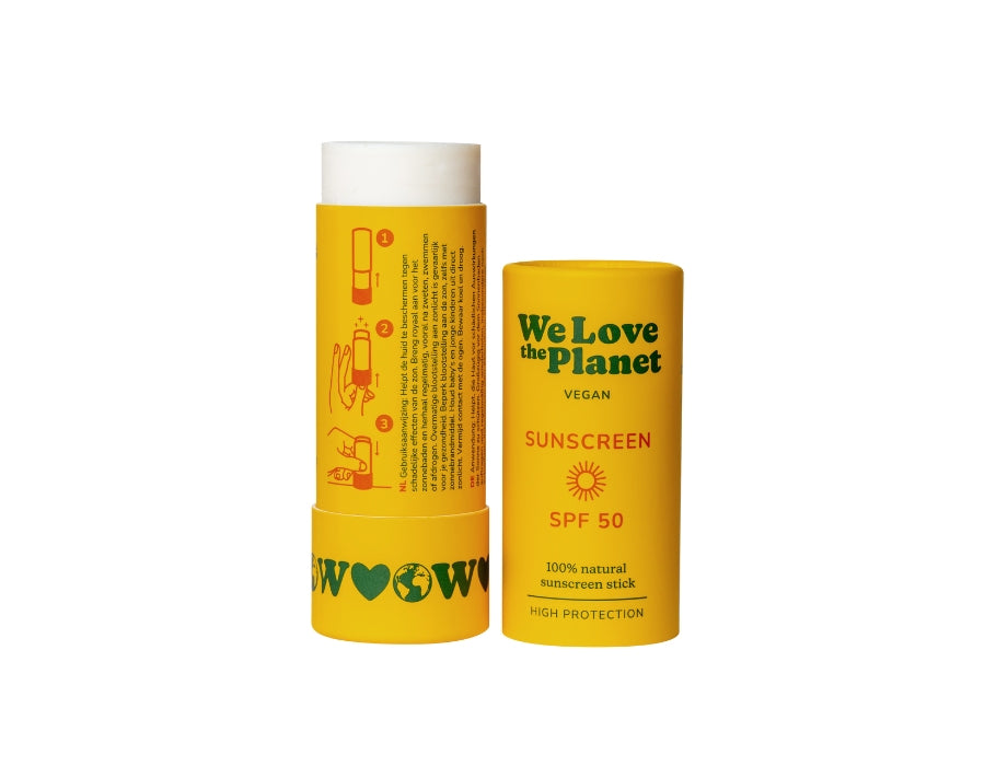 We love the planet zonnebrand - stick - spf50 - vegan - 40g