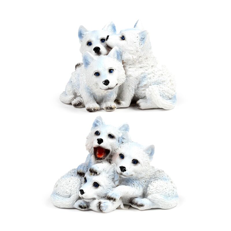 Wolf puppy trio