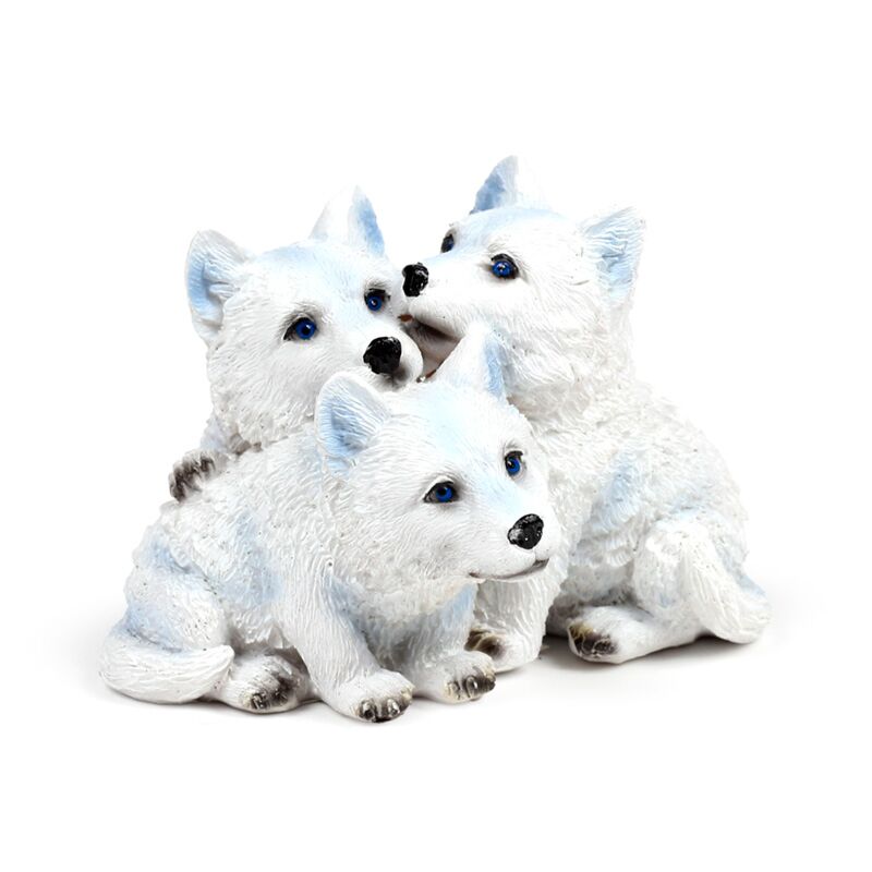 Wolf puppy trio