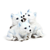 Wolf puppy trio