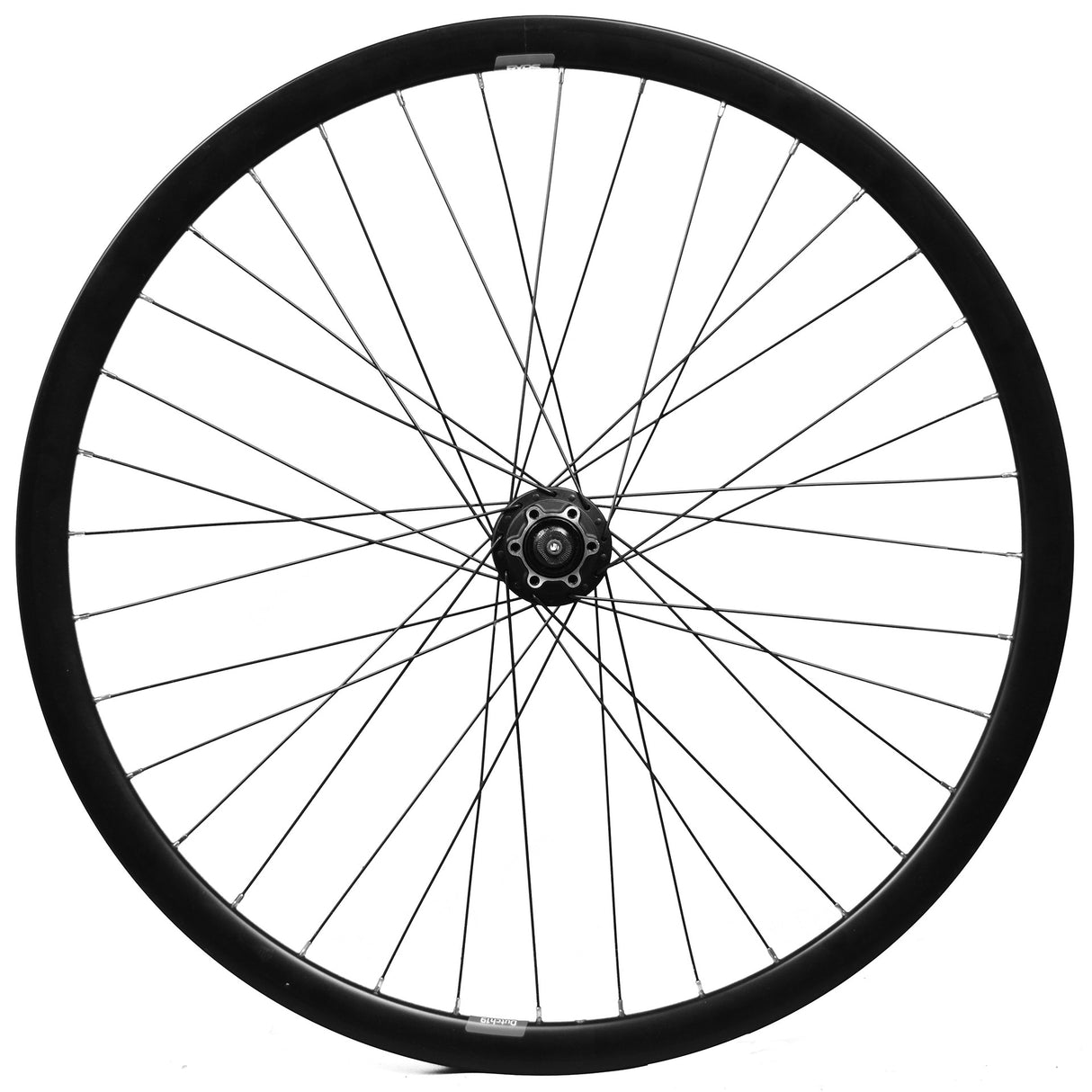 Qibbel voorwiel 28 schijf 475 naaf uitval dutch 19 velg 36g zwart