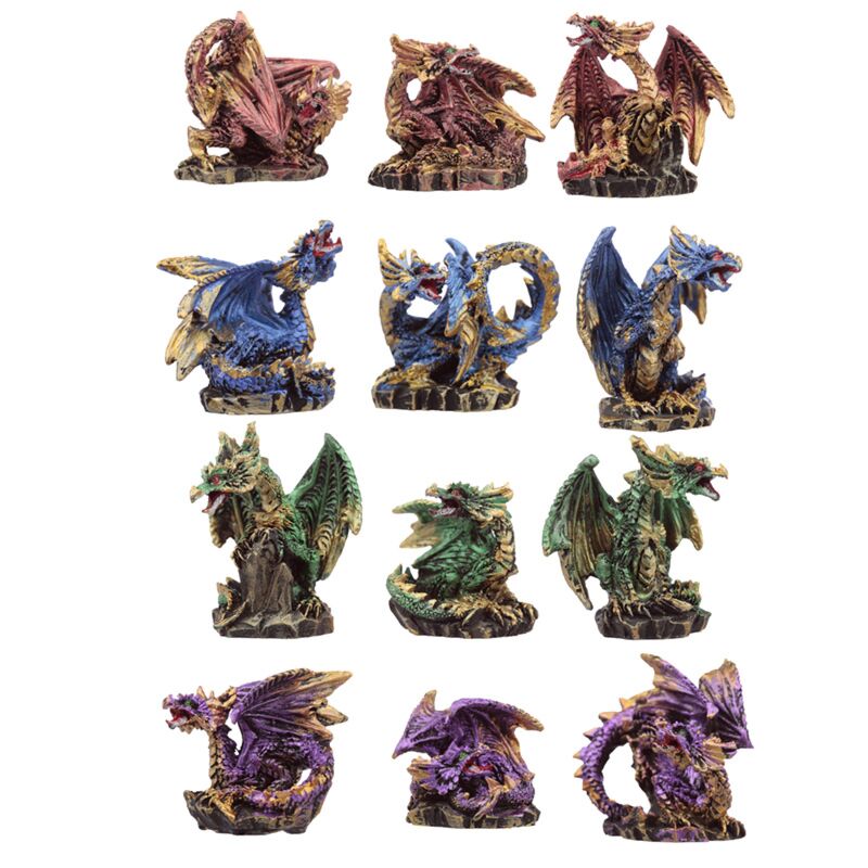 Dark legends kristalgrot draken miniatuur beeldjes