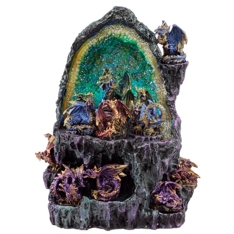 Dark legends kristalgrot draken miniatuur beeldjes
