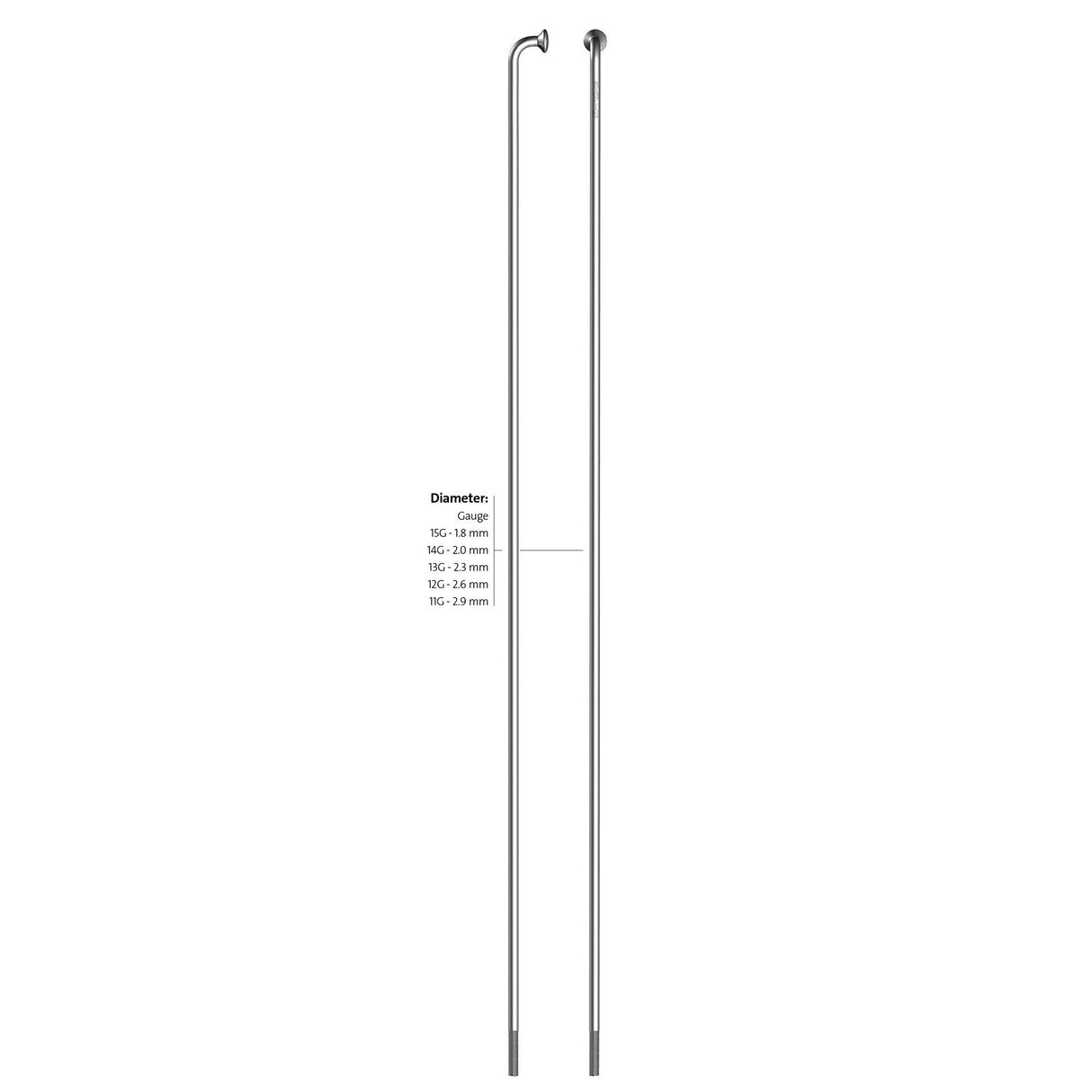 Roland sapim spaak 14-164 leader rvs zonder nippel (100st)