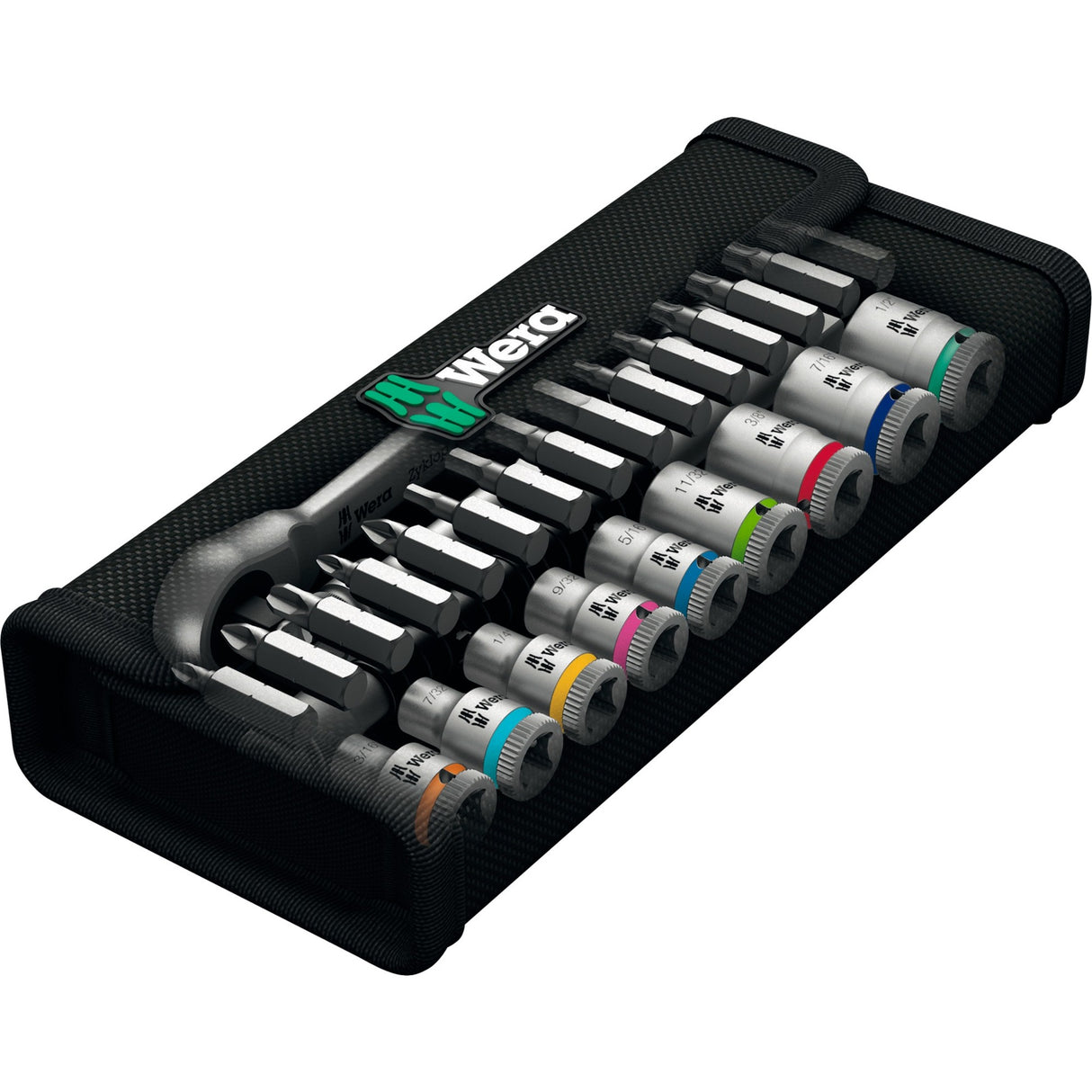 Wera 8100 SA 10 Zyklop Metalen ratelset, 1 4