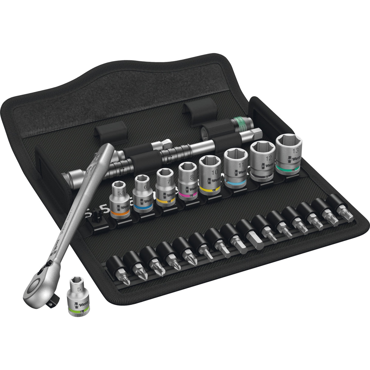 Wera 8100 SA 8 Zyklop Metal-ratelset, omschakelpal 1 4