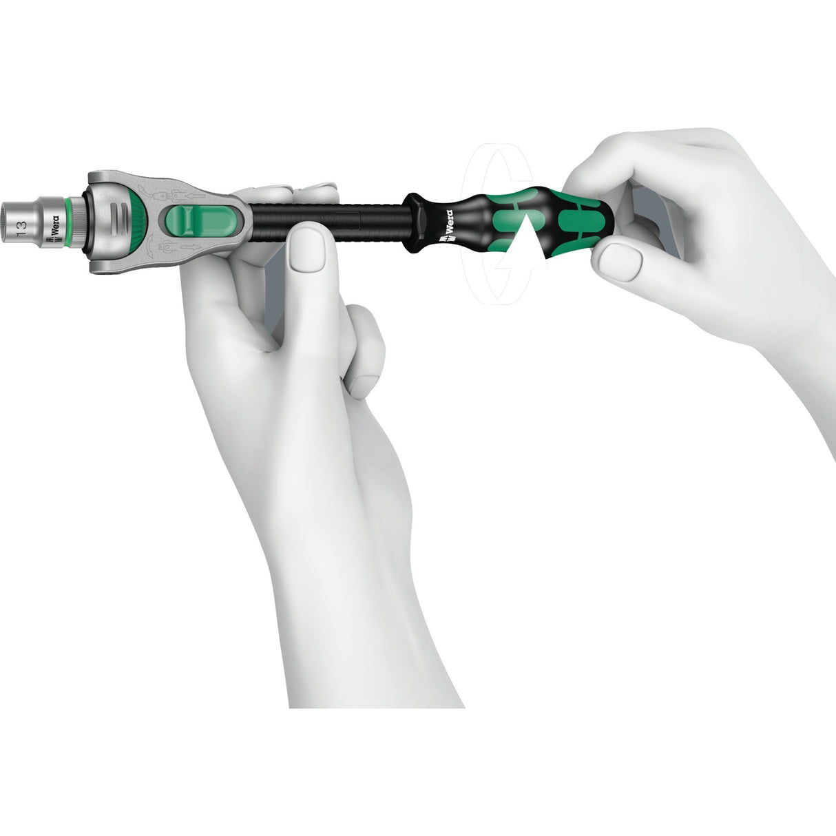Wera 8100 SC 6 Zyklop Speed-ratelset, 1 2 -aandrijving