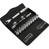 Wera 8100 SC 7 Zyklop Metal-ratelset met doorsteekvierk