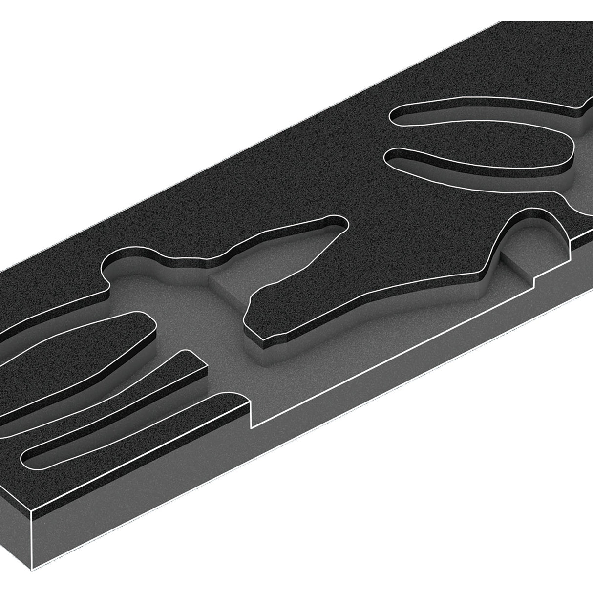 Wera 9780 Schuimrubberen inzetstuk met KNIPEX tangen Se