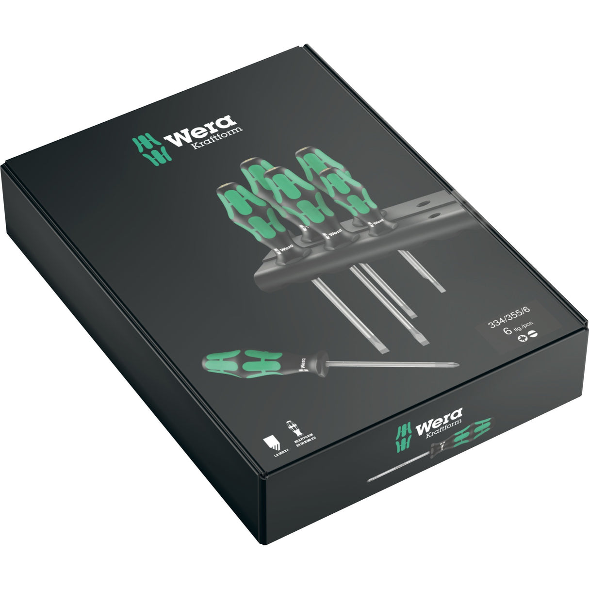 Wera Schroevendraaierset 334 335 6 Kraftform Plus, Lase