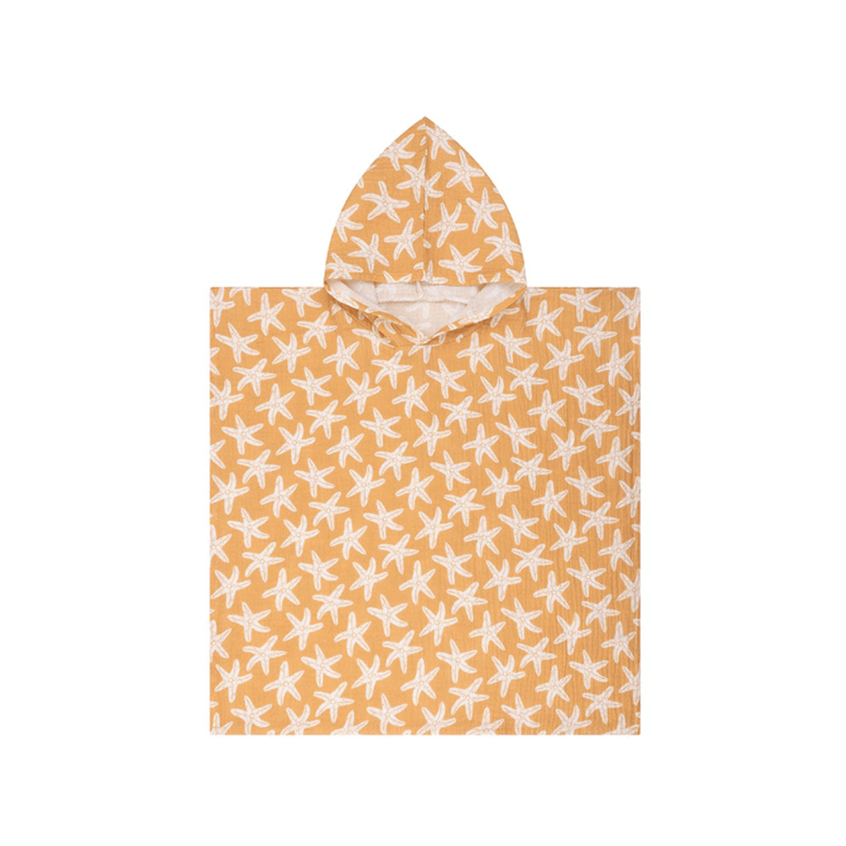 Seastar | oranje hydrofiele strandponcho 50 x 50 cm