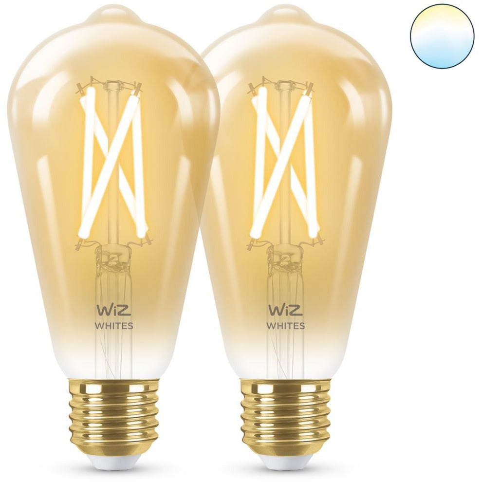 WiZ WiZ Filament amber ST64 E27 x2