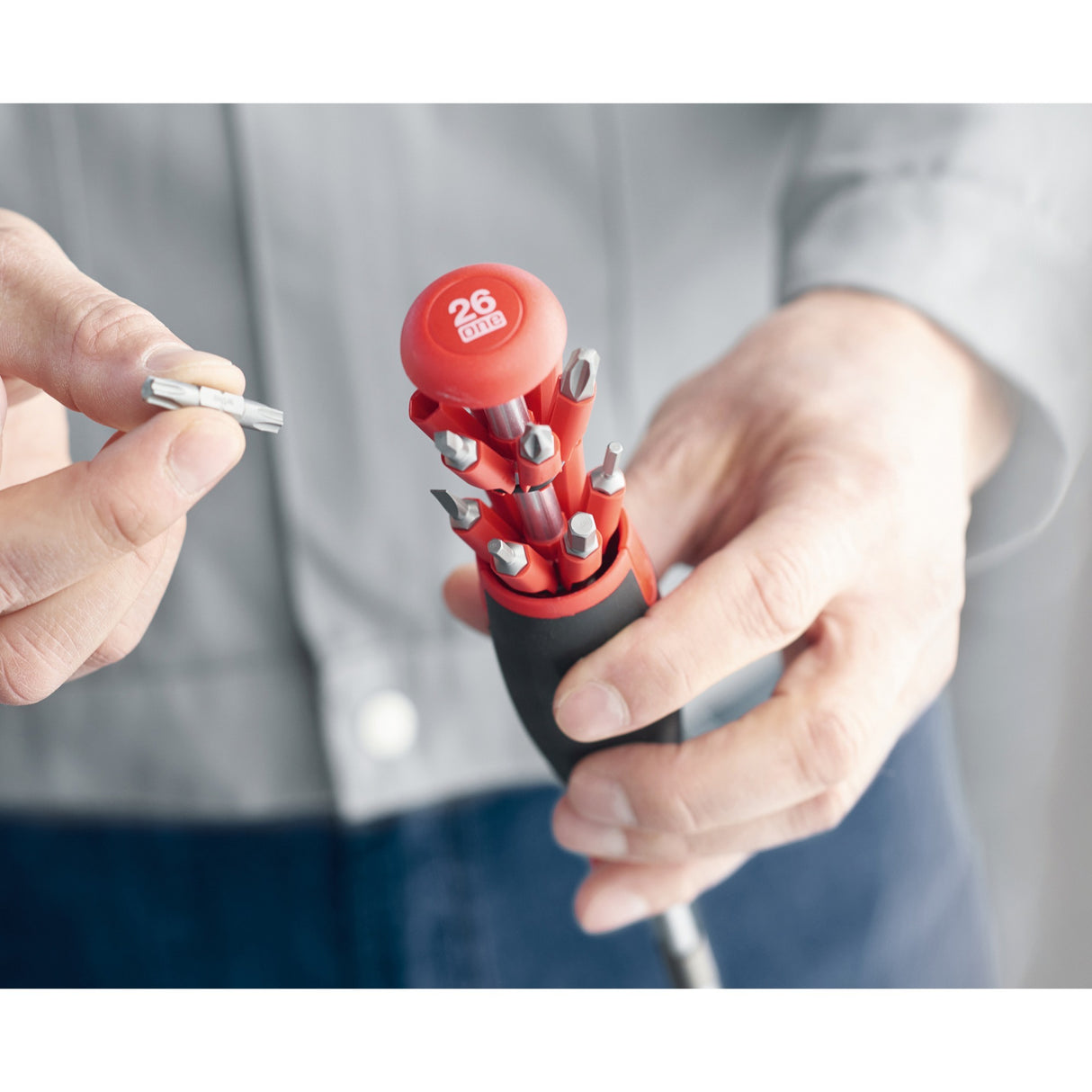 Wiha Schroevendraaier met bitmagazijn LiftUp 26one
