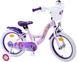 Wish disney kinderfiets - meisjes - 16 inch - paars - twee handremmen