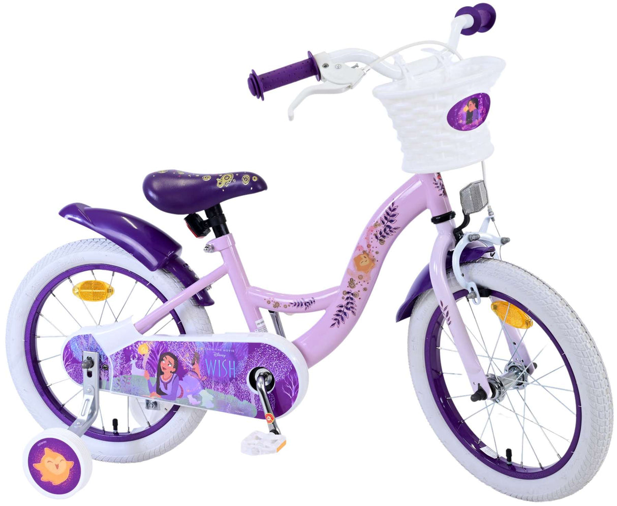 Wish disney 16 inch fiets lila 31652