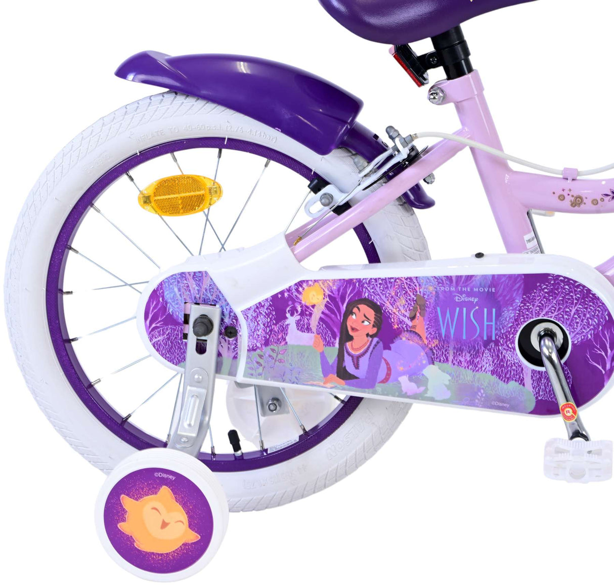 Wish disney kinderfiets - meisjes - 16 inch - paars - twee handremmen
