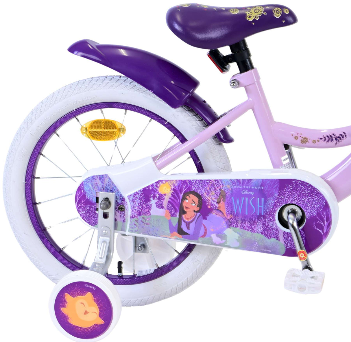 Wish disney 16 inch fiets lila 31652