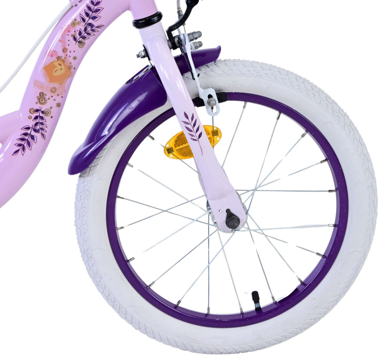 Wish disney kinderfiets - meisjes - 16 inch - paars - twee handremmen