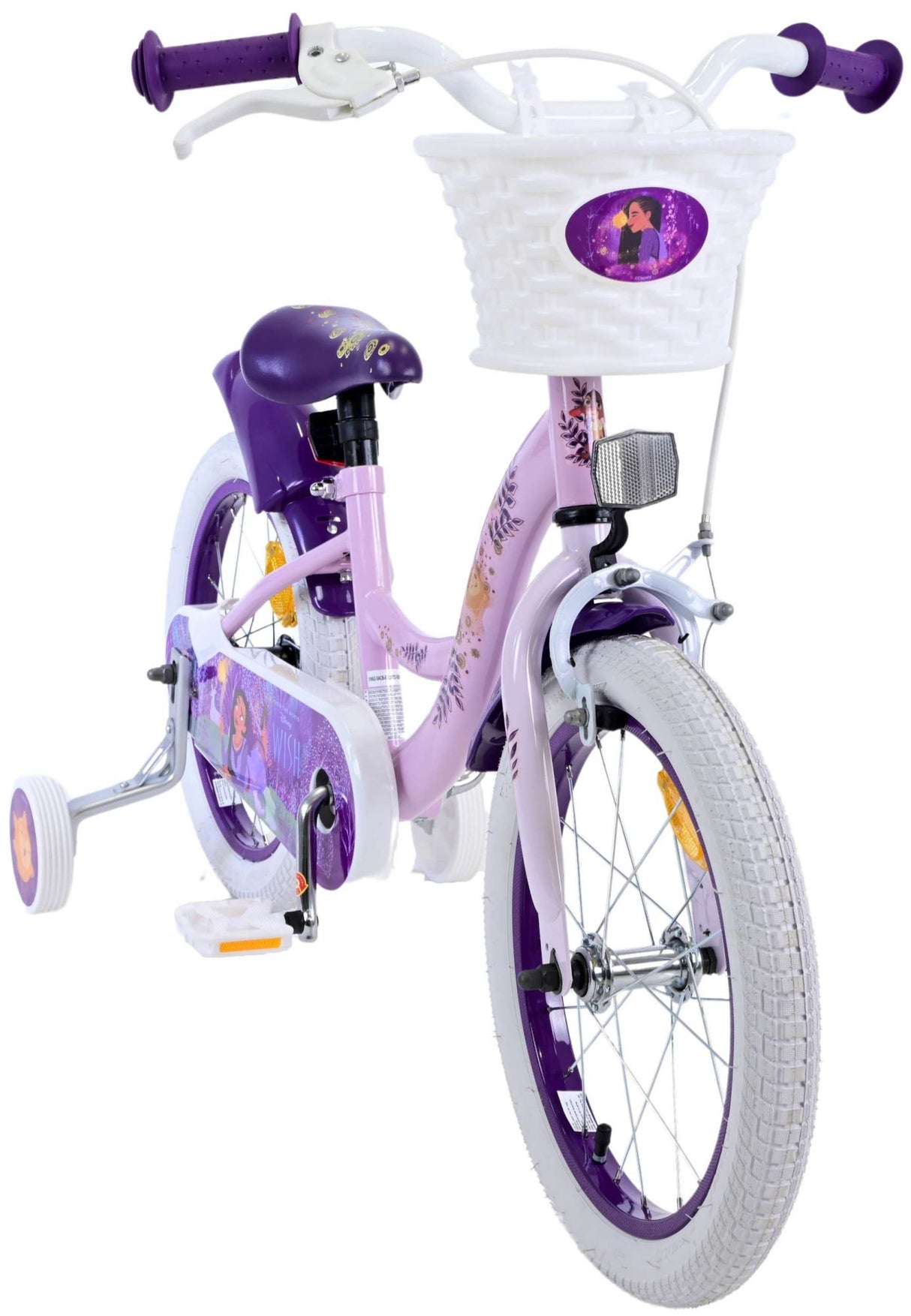 Wish disney 16 inch fiets lila 31652