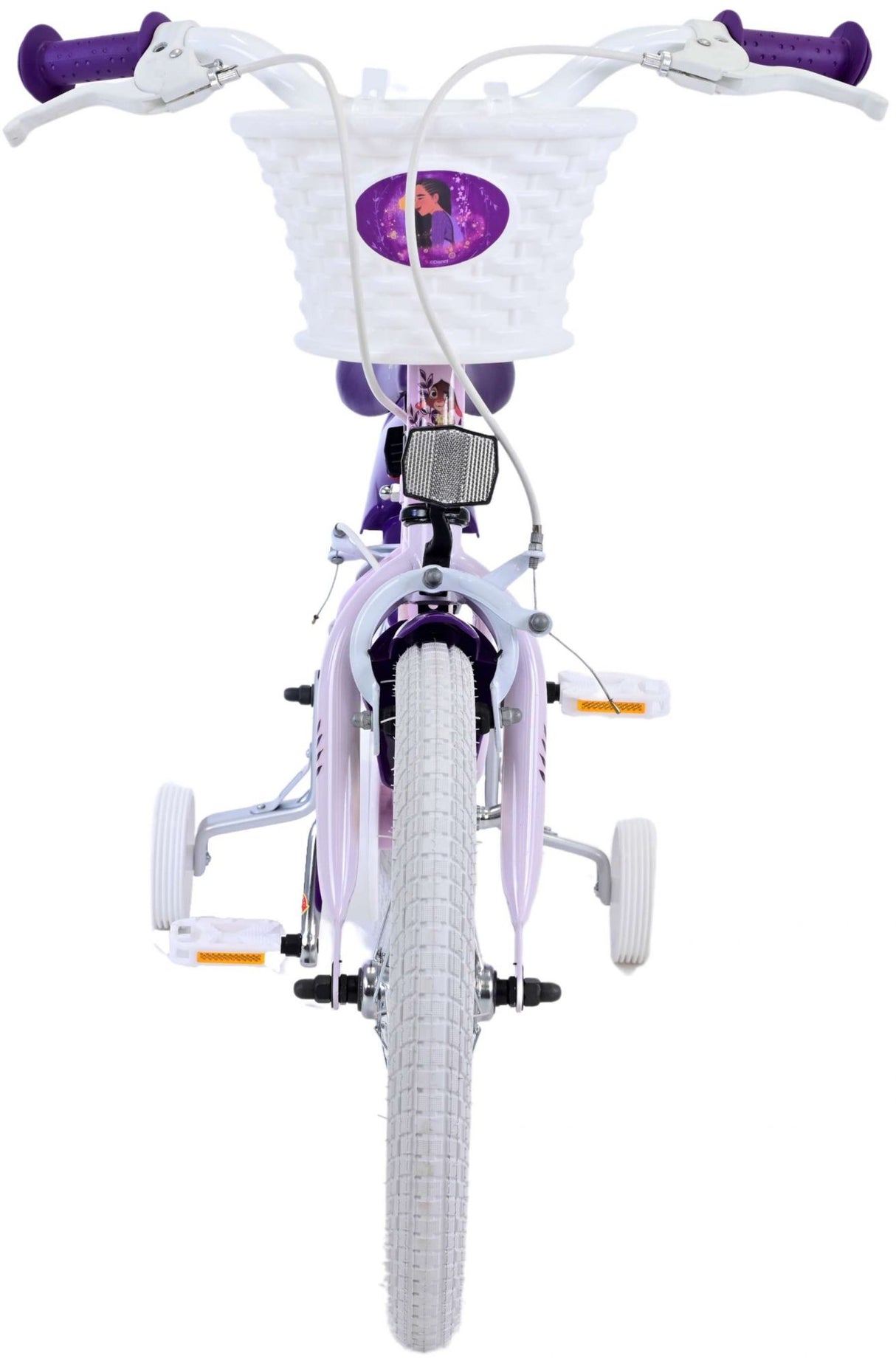 Wish disney kinderfiets - meisjes - 16 inch - paars - twee handremmen