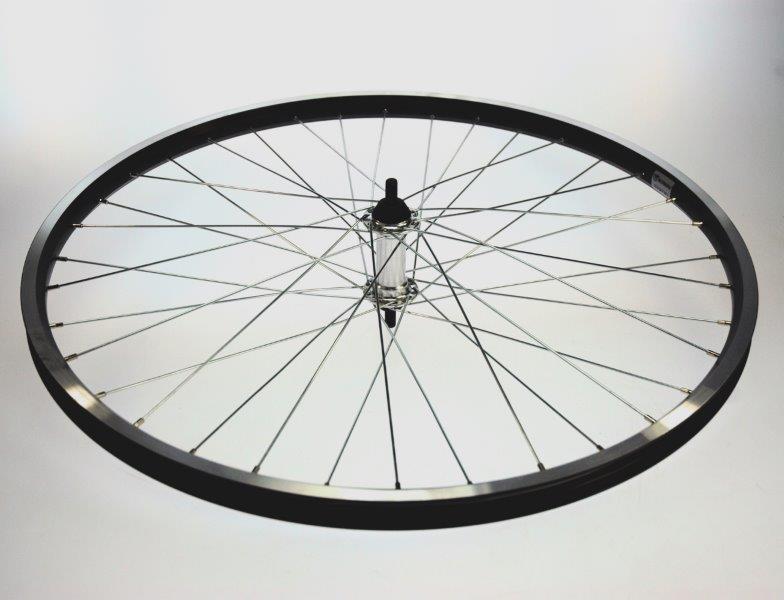 Voorwiel 26x1.75 alu zwart
