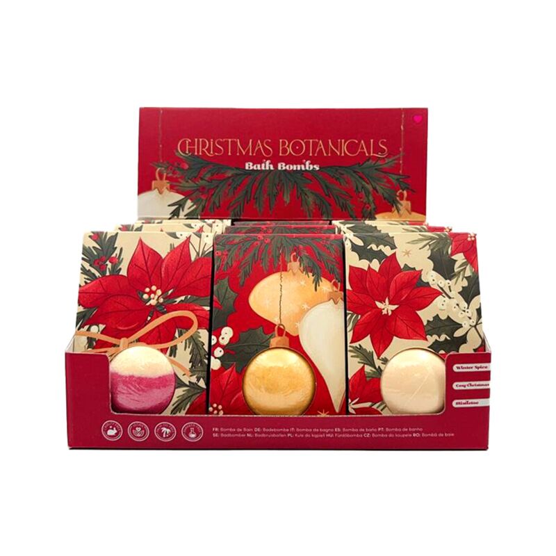 Bruisbal geschenkdoos - botanische kerstmis
