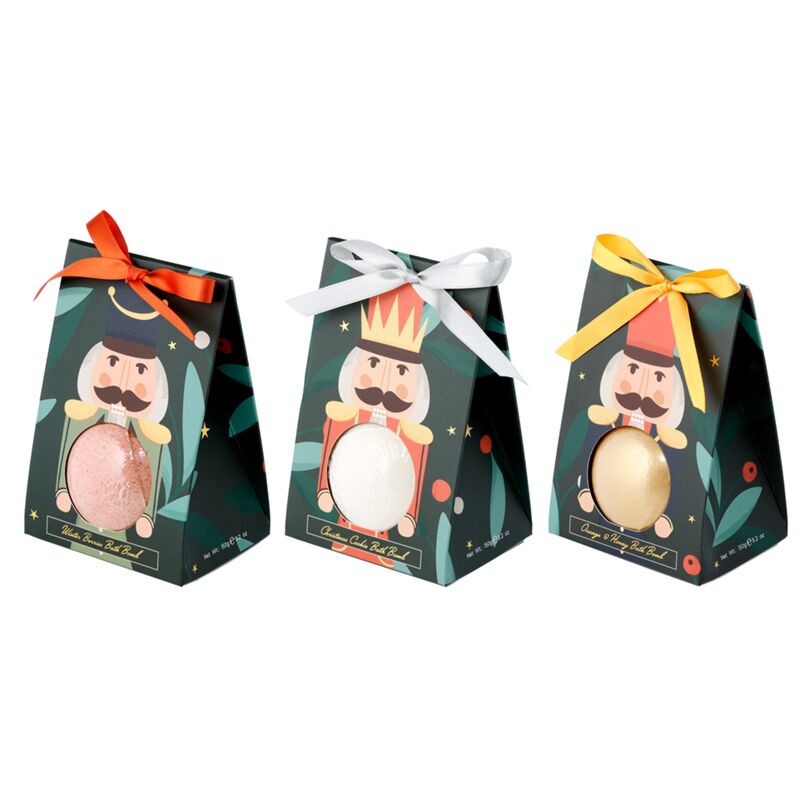Bruisbal geschenkdoos - kerstmis notenkraker