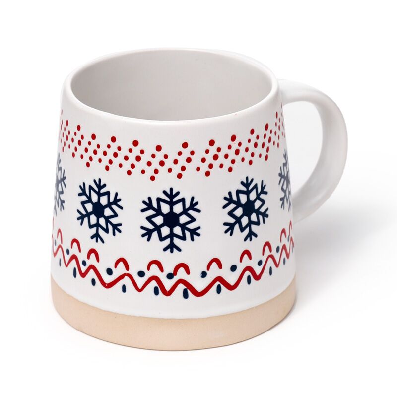 Sneeuwvlok stoneware mok