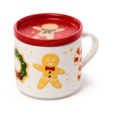 Kerstmis baker street porselein mok onderzetter set