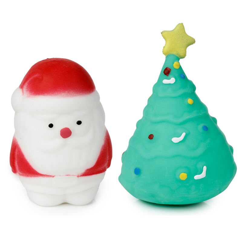 Rekbare kerstboom kerstman speelgoed