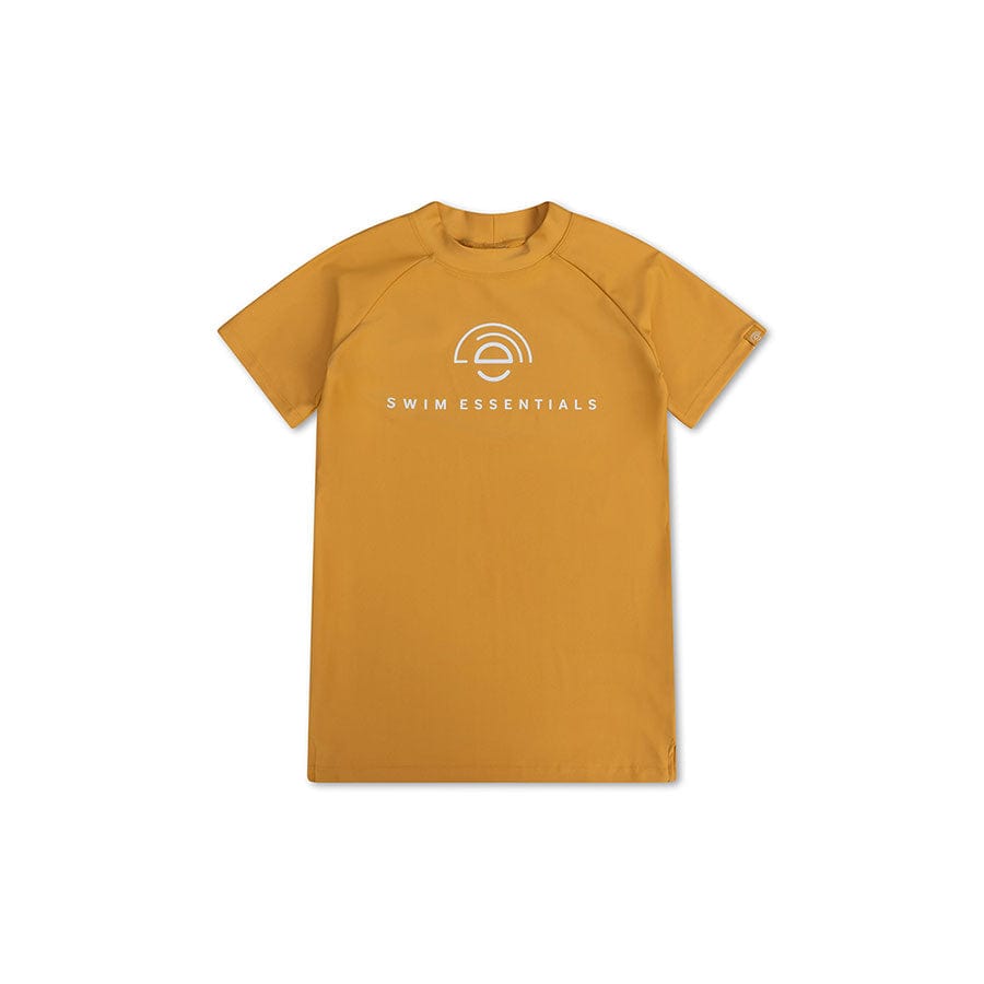 Zuivere tonen | uv zwemshirt met gele korte mouwen