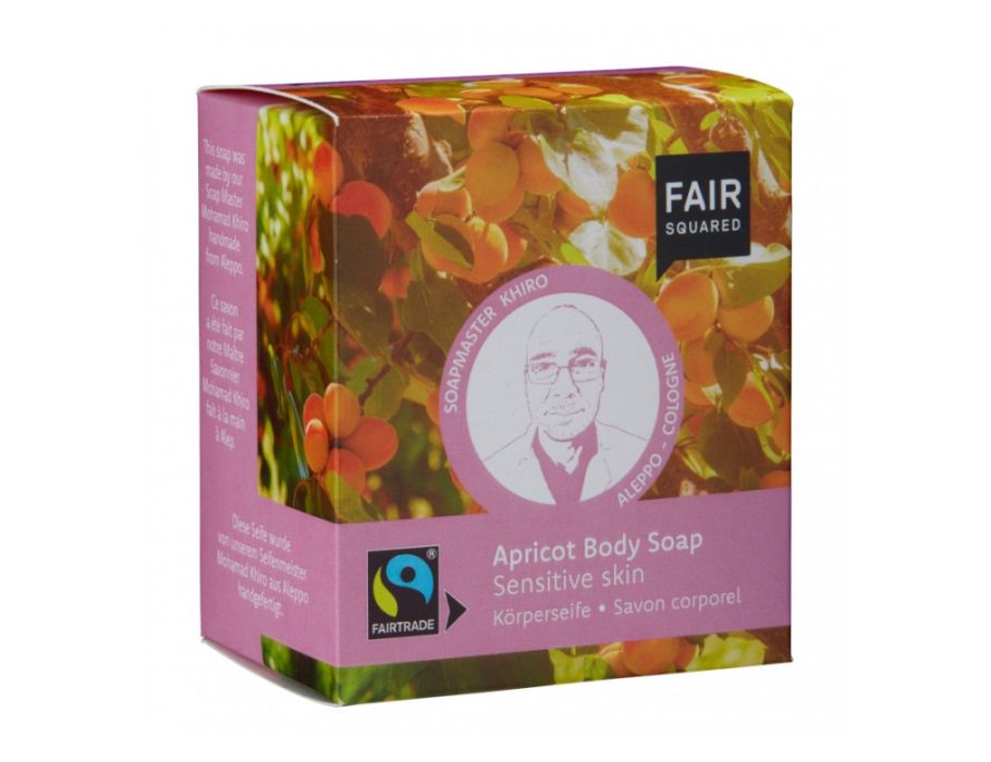 Fair squared zeepblok 2 st.- gevoelige huid - abrikoos