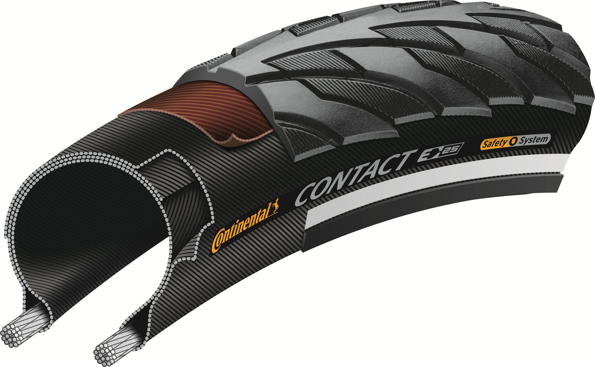 Continental buitenband contact reflex 37-622 zwart reflectie