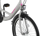 Altec belle 24 inch meisjes v-brakes lichtgrijs