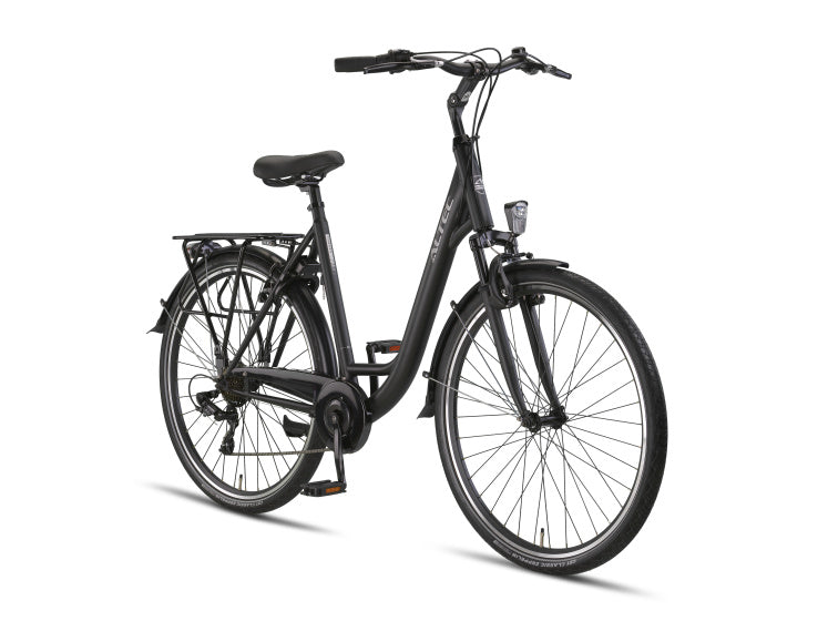 Altec verona 28 inch 52 cm dames 7v v-brakes matzwart