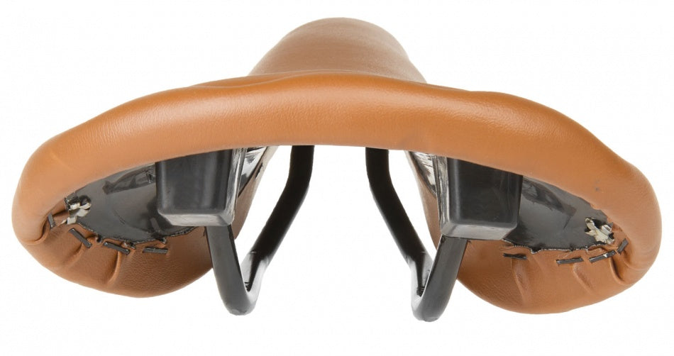 Rivet race zadel unisex imitatie leer bruin