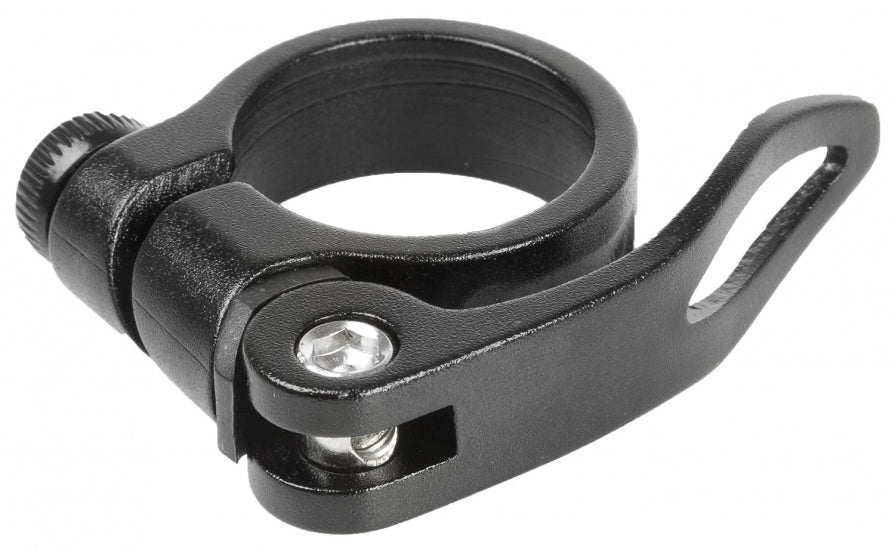 M-Wave Zadelpenklem met snelspanner 31,8 mm aluminium zwart