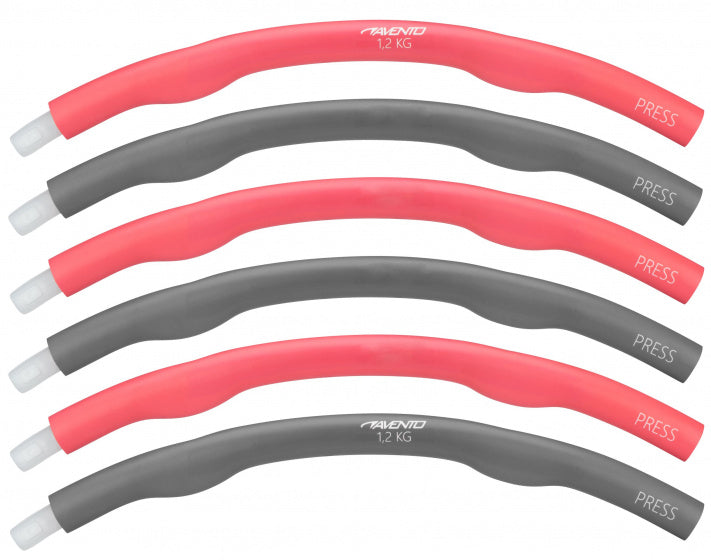 Avento Hoelahoop 100 cm foam zwart rood