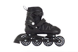 Aventuri verstelbare inline skates semi-softboot zwart maat 38-41 (l)