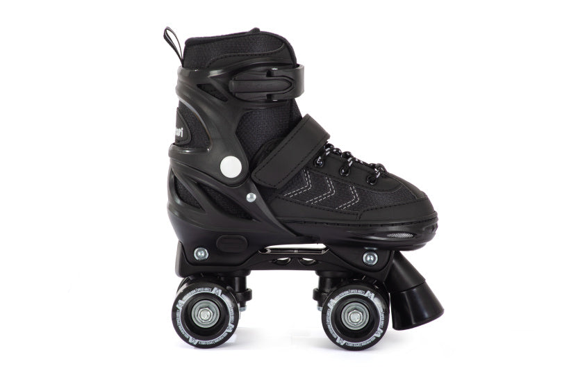 Aventuri verstelbare rolschaatsen semi-softboot zwart maat 35-38 (m)