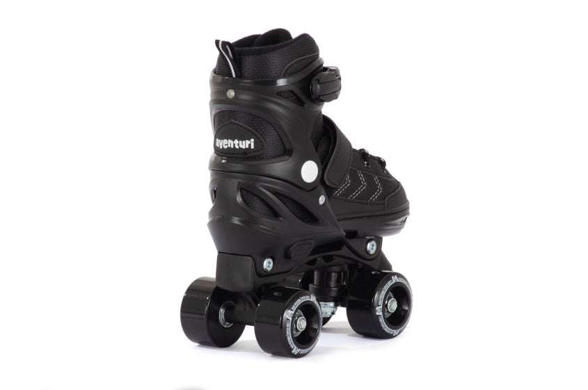 Aventuri verstelbare rolschaatsen semi-softboot zwart maat 35-38 (m)