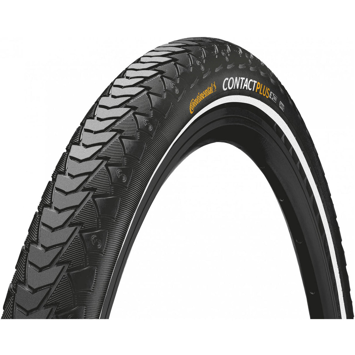 Continental Contact Plus - Stadsfietsband 28x1.60 - Draadband - Zwart