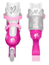 Inlineskates hardboot verstelbaar roze maat 30-33
