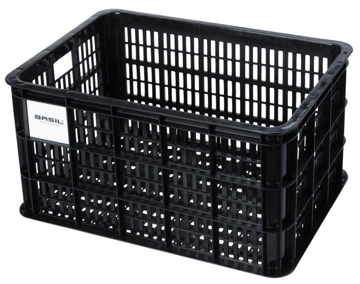 Basil fietskrat L - groot - 40 liter - zwart