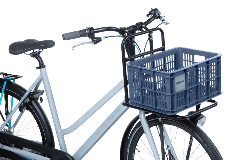 Basil fietskrat S - klein - 17.5 liter - blauw