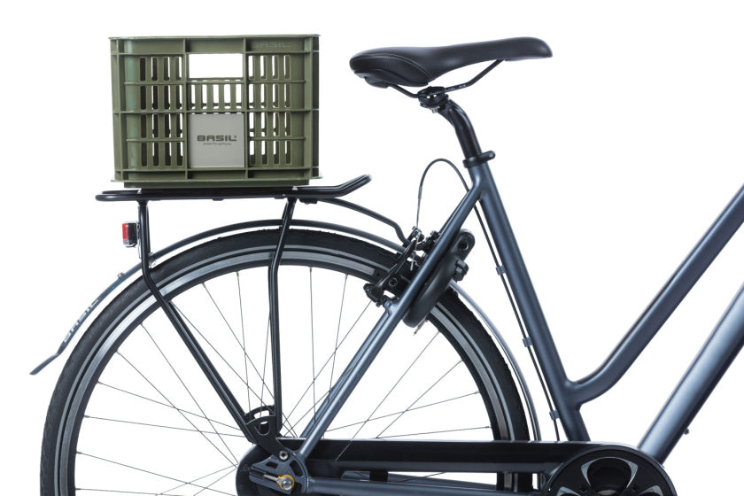 Basil fietskrat S - klein - 17.5 liter - groen