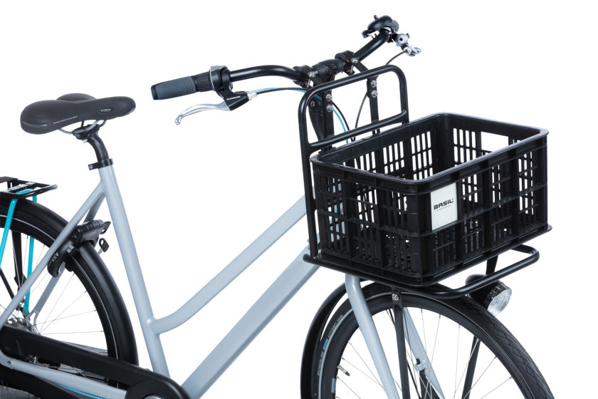 Basil fietskrat S - klein - 17.5 liter - zwart