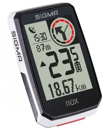 Sigma rox 2.0 gps zw wit standaard stuurhouder + usb-c oplaadkabel